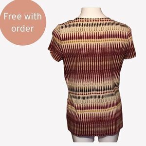 FREE Charter Club Short Sleeve Beaded Detailed Front‎ Medium